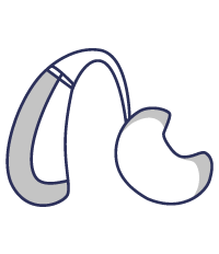 Behind-the-ear (BTE) hearing aid